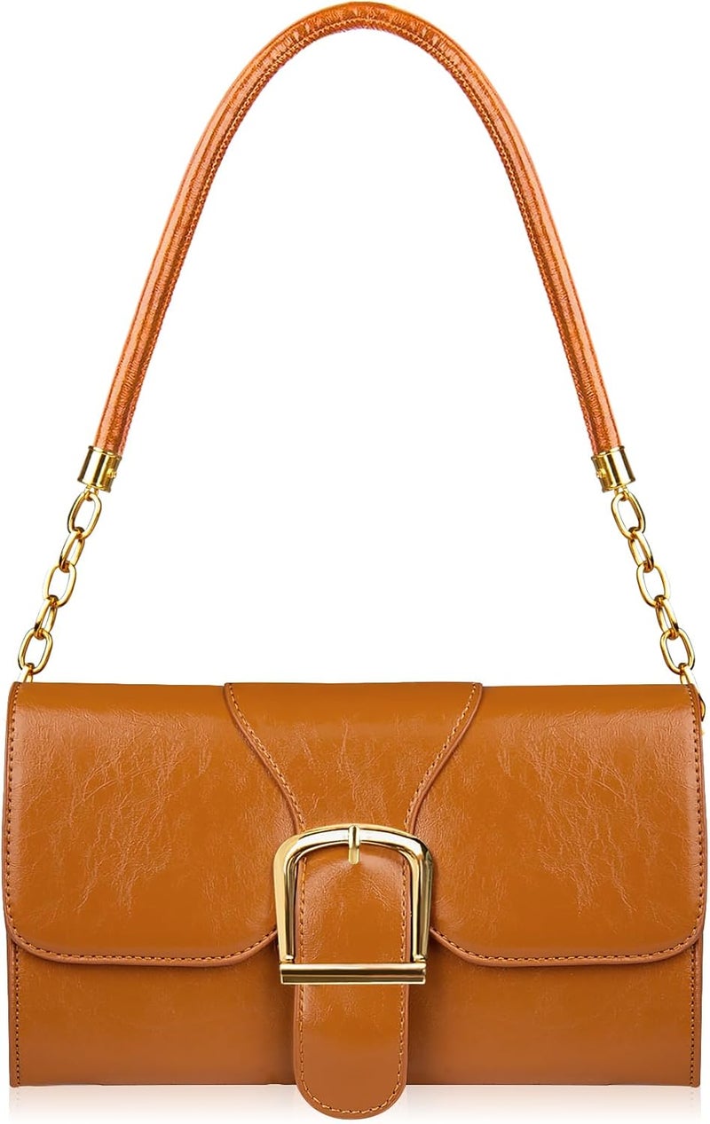 Gosect Shoulder Bag for Women, Cute Soft PU Leather Small Crossbody Purses Handbags, Trendy Underarm Bag Tote Purses for Women - Image 1